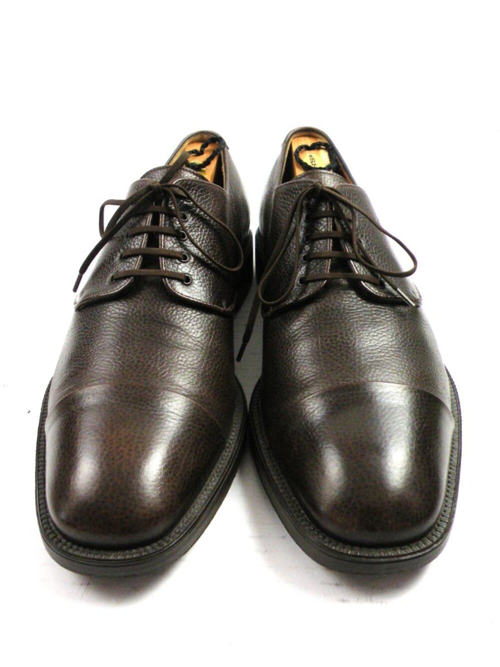 Cap toe brown oxford by Salvatore Ferragamo 12 D